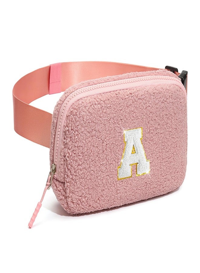 cotmcor Birthday Gifts for 4 5 6 7 8 9 10 11 12 13 Year Old Girls Initial Fanny Pack Crossbody Bag Belt Bag Purse, Gifts for Teen Girls Kids Pink A - Image 1